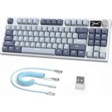 K86 Pro 75% Mekaniskt Tangentbord, 2,4G Trådlöst/BT5.0/USB-C Trådbundet