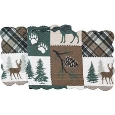 C&F Home 51" Fletcher Forest Runner Tablecloth Brown