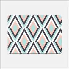 Blue Place Mats Warren Reed Zig Zag Abstract Pattern Place Mat Blue