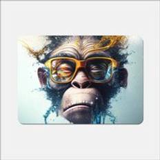 Textiles Warren Reed Monkey With Splashart Place Mat Blue