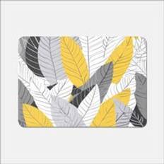 Textiles Warren Reed Feather Leaves Place Mat Yellow