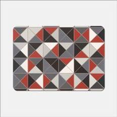 Red Place Mats Warren Reed Triangle Geometric Place Mat Red