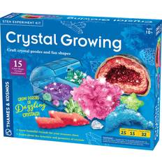 Thames & Kosmos Crystal Growing STEM Experiment Kit Grow Dozens of Dazzling, Colorful Crystals! Learn about Crystallization Conduct Classic Science Experiments Make Crystal Geodes 10