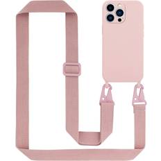 Cadorabo Pink Mobile Phone Chain for Apple iPhone 13 PRO TPU Silicone Case Cover