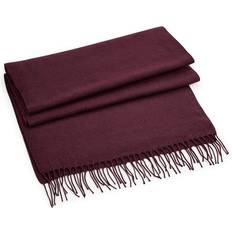 Rosso - Uomo Sciarpe Beechfield Classic Woven Oversized Scarf Burgundy One