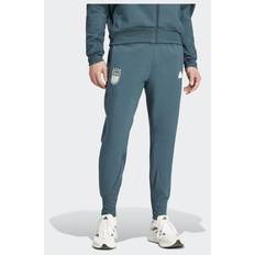 Turquoise Trousers Adidas Italy 2024 Travel Pants - White