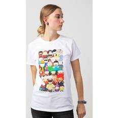 Kort - Unisex T-shirts Park South T-shirt - Hvid