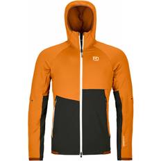 Ortovox Fleece Rib Hoody Fleecejacke Gr orange