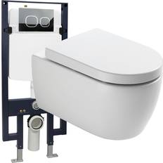Væghængt toilet pakke Bernstein Komplet pakke 22: WC NT2039 Hvid
