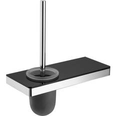toiletbørsteholder G505 rustfrit stål - med glashylde