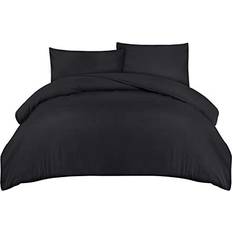 Utopia Bedding Soft Microfibre Duvet Cover Black