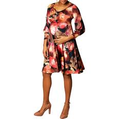 Florals Maternity & Nursing Wear Tiffany Rose Maternity Pixie Watercolor Floral V-Neck Dress