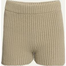 Shorts Max Mara Acceso Knitted Shorts - Neutrals