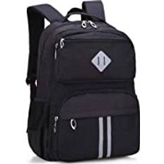 Hopyock HOPYOCK Skolväskor för Pojkar, Barn, Flickor, Skolryggsäckar med Flera Fickor för Tonåringar med Reflekterande Design, Vattentäta Skolväskor för Barn, Casual Daypack Elevernas Ryggsäck