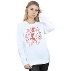 Disney Bambi Christmas Wreath Sweatshirt White