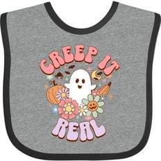 Red Food Bibs Inktastic Halloween Ghost Creep It Real Joke Girls Baby Bib