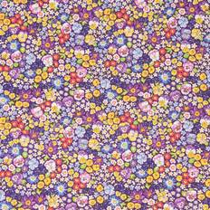 Florals Fabrics Singer Pansy Floral Fabrics Multicolor