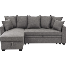 Ebern Designs Furniture Ebern Designs "Gray/Brown Sectional Corintha Sofa