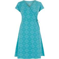 Sherpa Padma Wrap Dress - Blue