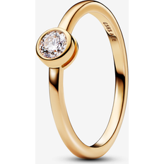 Pandora Gold Rings Pandora Era Lab-grown Diamond Bezel Ring 0.25 carat tw 14k Gold 14k Gold Lab-Grown Diamond Clear Sz