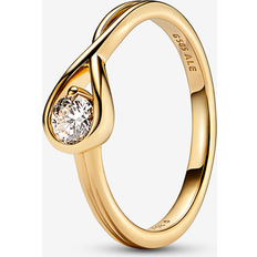 Pandora Gold Rings Pandora Infinite Lab-grown Diamond Ring 0.25 carat tw 14k Gold 14k Gold Lab-Grown Diamond Clear Sz