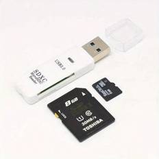Mini High Speed 2 In 1 Multi Card Reader USB 3.0 Micro SD TF Card Memory Flash Drive Adapter