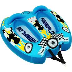 Sound Around SereneLife Watersports Inflatable Towable Booster Tube Light Blue