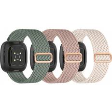 Wearables Shein 3 Pack Braided Stretchy Band Compatible For Fitbit Sense/Fitbit Versa