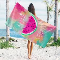 Hemtextil Shein 1pc Watermelon Pattern Beach Towel, Microfiber Beach Towel, Fitness Suitable Summer, Beach, Pools Badlakan Multifärgad