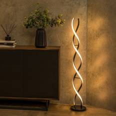 Lighting ValueLights Infinity Matt Double Twist Floor Lamp