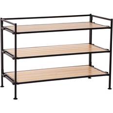 Hallway Furniture & Accessories Seville Classics 19 12-Pair 3-Tier Shoe Rack