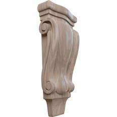 Colonnes, Dentelles et Corbeaux Ekena Millwork Corbeau Traditionnel Bois Petit Pilastre CORW05X02X10PTWA