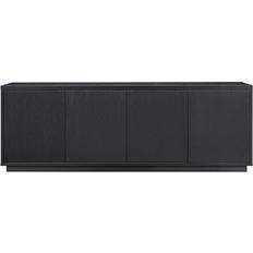 Hudson & Canal Rectangular Black Grain TV Bench 177.8x61cm