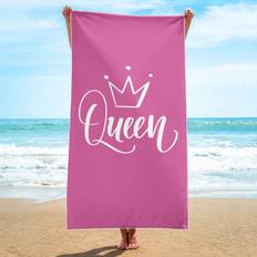 Shein 1pc Large Beach Towel, Big Bath Towel, Perfect Gift For Travel And Vacation, Swimming Pool Towel, Camping Necessities, Holiday Souvenir For Wo Badlakan Multifärgad