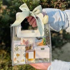 1pc Thick Transparent Pvc Gift Bag, Wedding Favor Candy Box Handbag, Gift Souvenir Bag