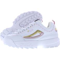 Children's Shoes Fila Disruptor Ii Premium Repeat Girls Shoes Color: White/Pink