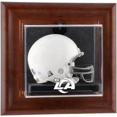 Fanatics Authentic Los Angeles Rams Brown Framed Wall-Mountable Team Logo Mini Helmet Display Case