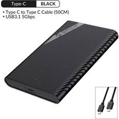 Externa lagringschassin Orico Orico 2520 c 3 type-c mobil harddiskkabinett 2.5- tommers bærbar stasjonær datamaskin ekstern mekanisk ssd harddiskkabinett