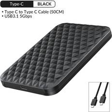 Externa lagringschassin Orico Orico 2520 c 3 type-c mobil harddiskkabinett 2.5- tommers bærbar stasjonær datamaskin ekstern mekanisk ssd harddiskkabinett