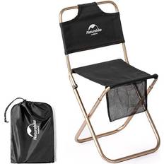 Naturehike Naturehike Camping Chair Outdoor Fishing Chair Backrest Picnic Chair portable Aluminum Folding Lightweight High Back Beach Chair black