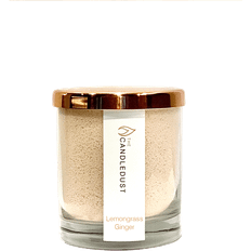 Roséguld Doftljus The Candledust Dark Honey Transparent/Rose Gold Doftljus 160g