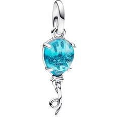 Smycken Pandora Murano Balloon Dangle Charm - Silver/Blue