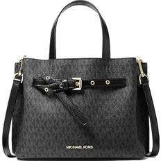 Michael Kors Noir Sacs Michael Kors Emilia Small Logo Satchel - Black