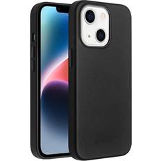 Premium Mag iPhone 14 Läderskal Svart