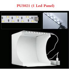 Puluz PULUZ 20CM Folding Lightbox Tabletop Shooting Softbox Mini Photo Studio Light Soft Box for Product Photography Background Kit PU5021(1 Led Panel)