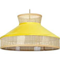 Rattan Pendant Lamps Beliani Hanging Light Velvet Shade Pendant Lamp