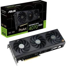 ASUS 3 - GeForce RTX 4070 Super Tarjetas Gráficas ASUS ProArt GeForce RTX 4070 SUPER OC Edition HDMI 3xDP 12GB GDDR6X