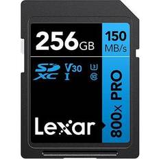 LEXAR SDXC-Card PRO 256GB UHS-1 V30 Serie Blue 800x microSDXC, 256 GB Speicherkarte, Blau