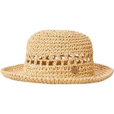 Beige - Dame Hatter Rip Curl Essentials Crochet Womens Bucket Hat Natural-Medium