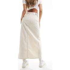 Calvin Klein White Skirts Calvin Klein Denim Maxi Skirt Denim